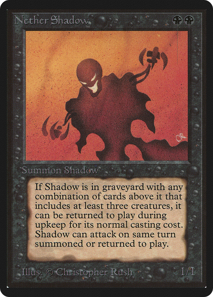 Nether Shadow (LEB-) [Oldschool] Limited Edition Beta MTG Single Wizards of the Coast