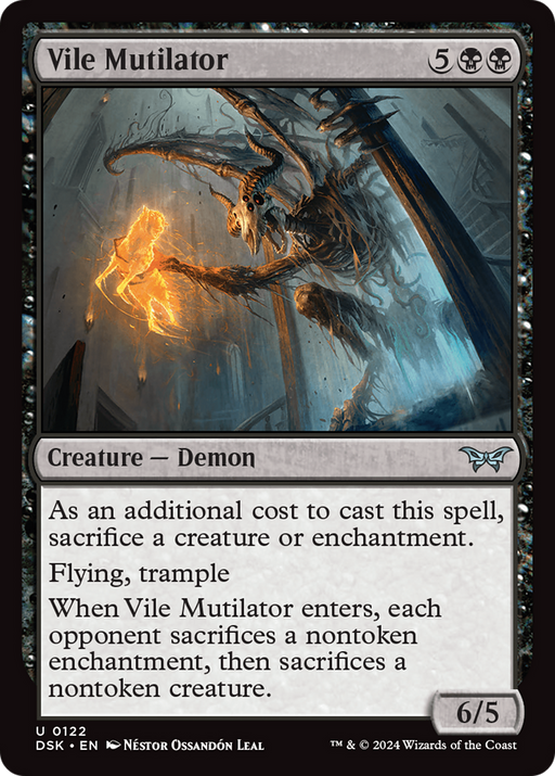 Vile Mutilator (DSK-122) [Duskmourn: House of Horror] MTG Single Wizards of the Coast