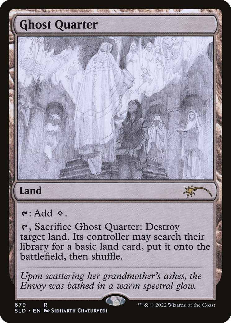 Ghost Quarter (679) (SLD-679) [Secret Lair] Drop Foil MTG Single Wizards of the Coast