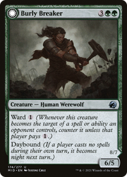 Burly Breaker (MID-174) [Innistrad: Midnight Hunt] Foil MTG Single Wizards of the Coast