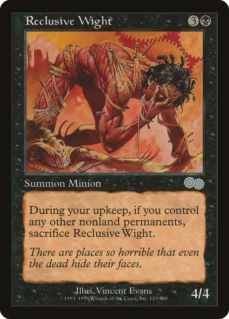 Reclusive Wight (USG-153) [Urza's Saga] MTG Single Wizards of the Coast