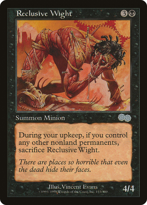 Reclusive Wight (USG-153) [Urza's Saga] MTG Single Wizards of the Coast