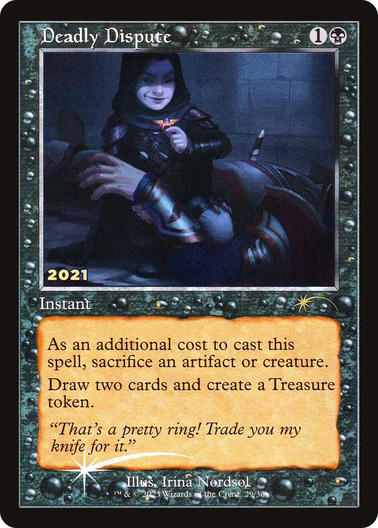 Deadly Dispute (30A-P-029) [Misc] 30th Anniversary Play Promos Foil MTG Single Wizards of the Coast