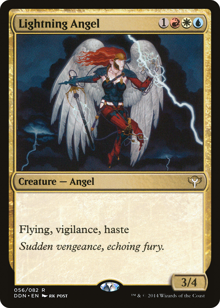 Lightning Angel (DDN-056) [Misc] Duel Decks: Speed vs. Cunning MTG Single Wizards of the Coast