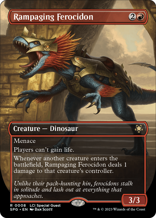 Rampaging Ferocidon (SPG-008) [Special Guests] (Borderless) Foil MTG Single Wizards of the Coast