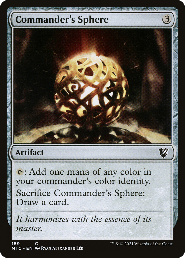 Commander's Sphere (MIC-159) [Midnight Hunt Commander] MTG Single Wizards of the Coast