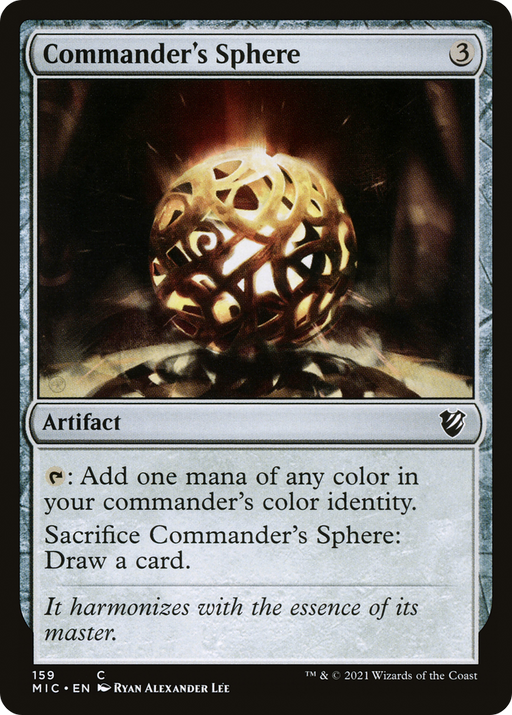 Commander's Sphere (MIC-159) [Midnight Hunt Commander] MTG Single Wizards of the Coast