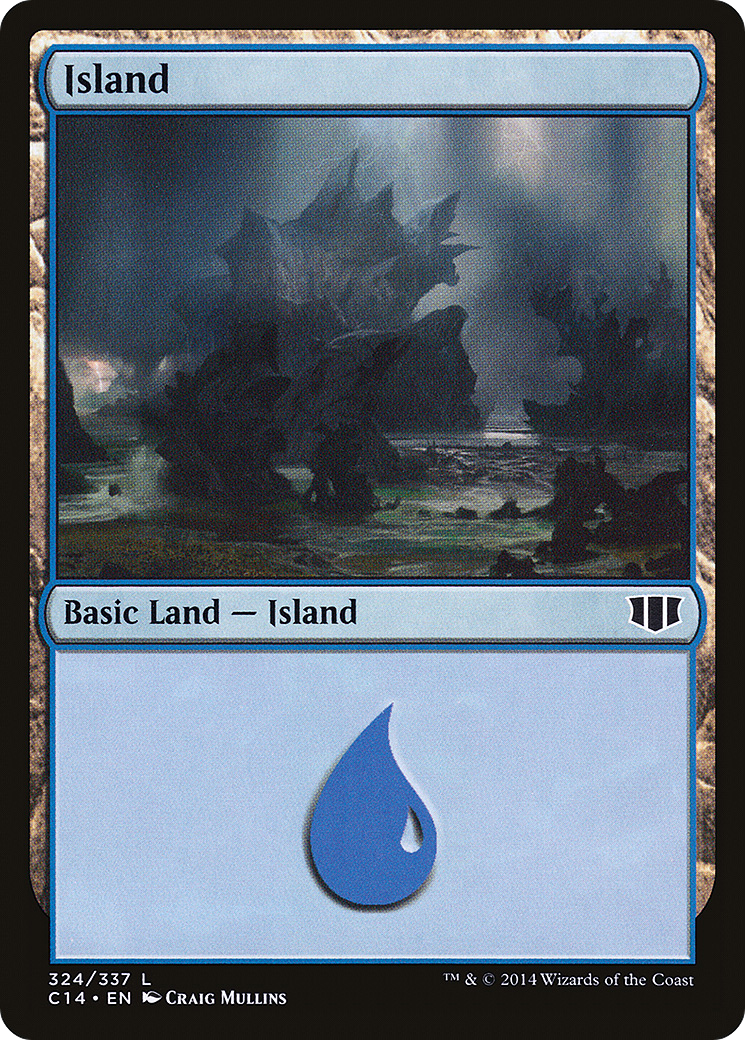 Island (324) (C14-324) [Commander 2014] MTG Single Wizards of the Coast