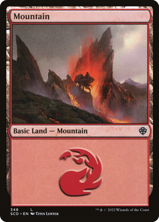 Mountain (348) (SCD-348) [Starter Commander Decks] MTG Single Wizards of the Coast