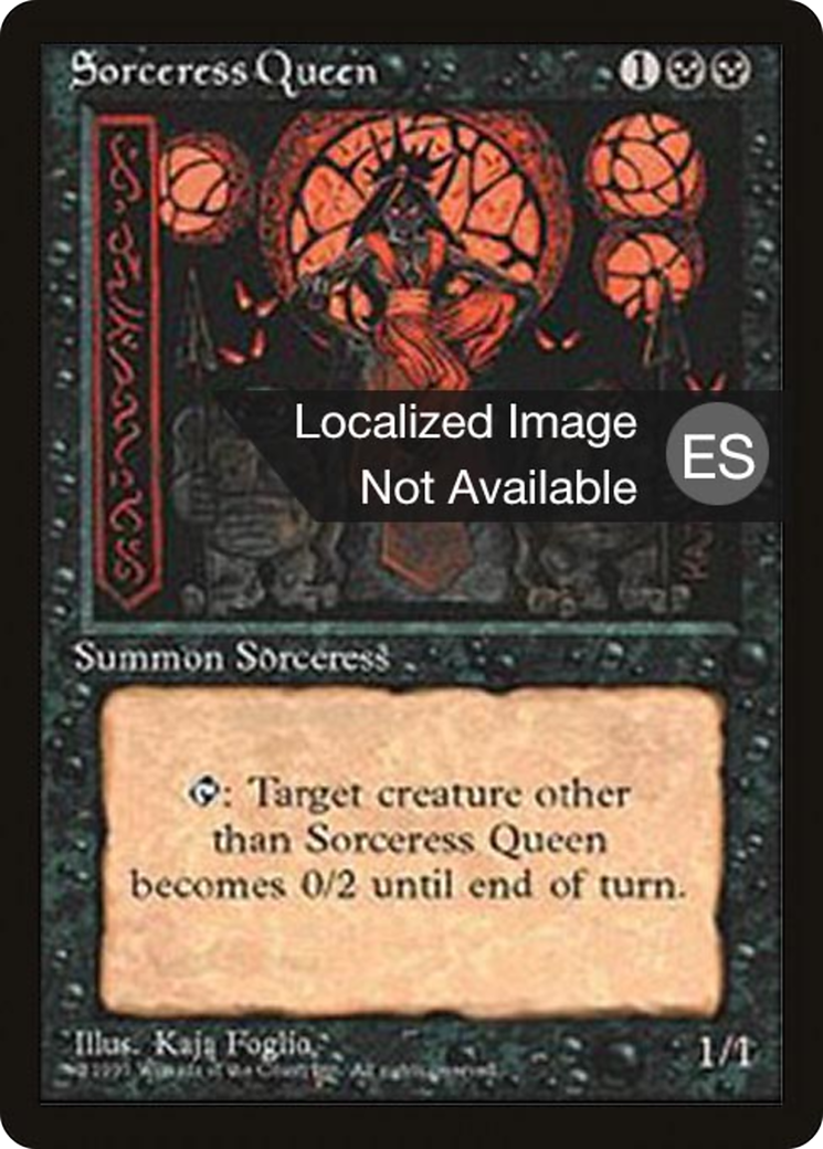 Sorceress Queen (4BB-162) [Fourth Edition Foreign Black Border] MTG Single Wizards of the Coast