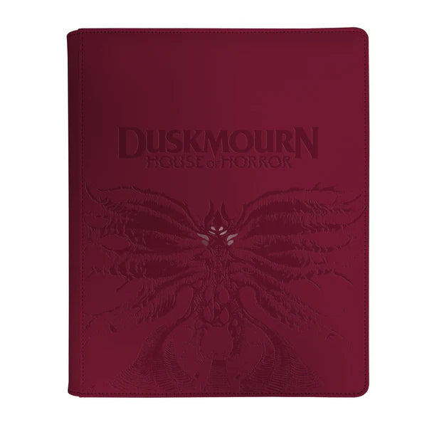 Ultra Pro: 9-Pocket Premium Zip Binder Pro - "Creepy Leather-Bound Set Symbol" MTG Duskmourn Binders & Pages Ultra Pro