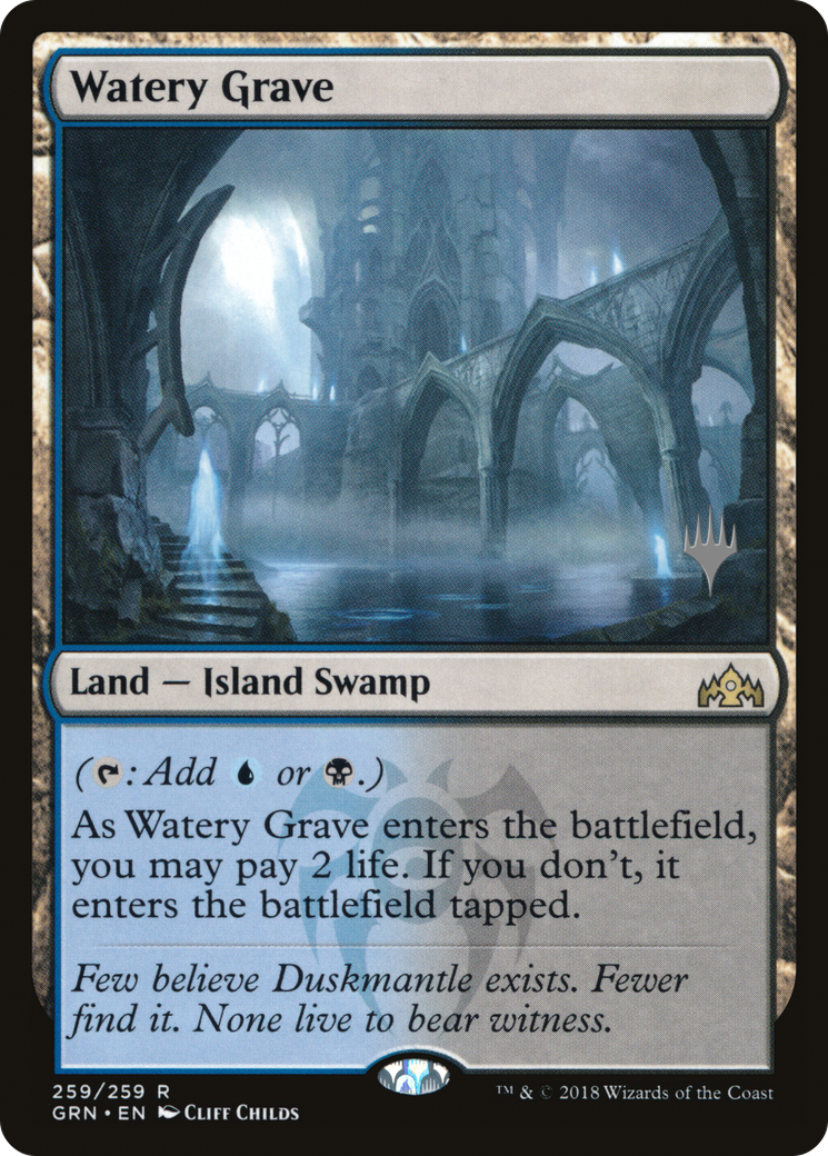 Watery Grave (PPELD-259) [Guilds of Ravnica Promos] MTG Single Wizards of the Coast