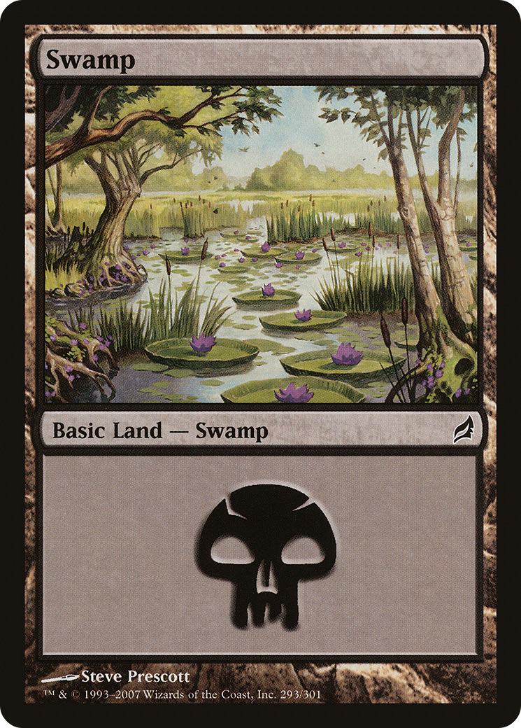 Swamp (293) (LRW-293) [Lorwyn] Foil MTG Single Wizards of the Coast
