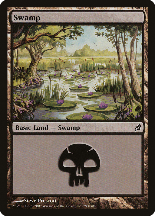 Swamp (293) (LRW-293) [Lorwyn] Foil MTG Single Wizards of the Coast