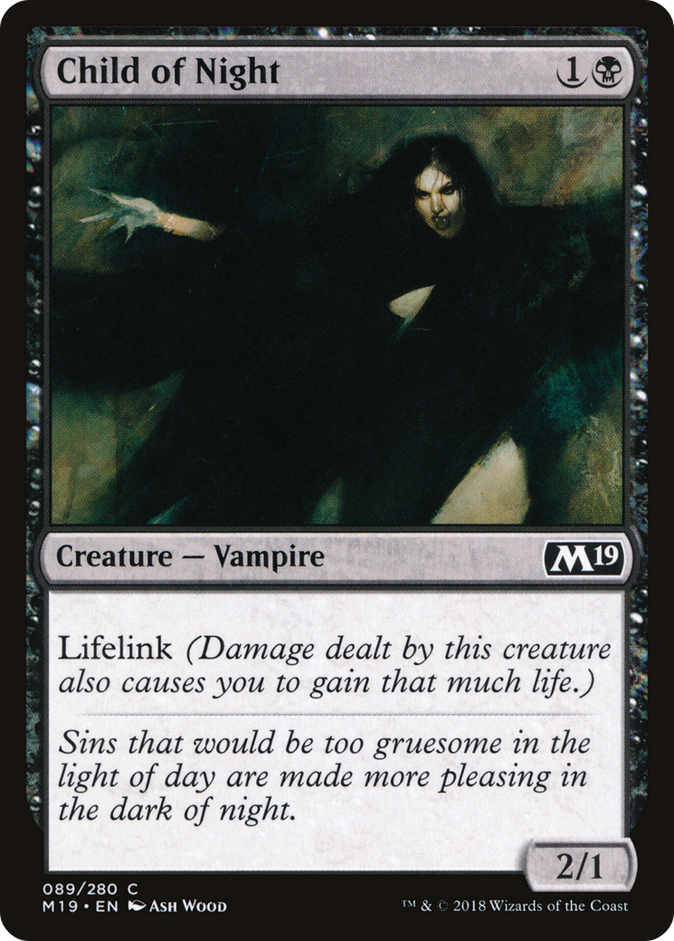 Child of Night (M19-089) [Core Set 2019] MTG Single Wizards of the Coast