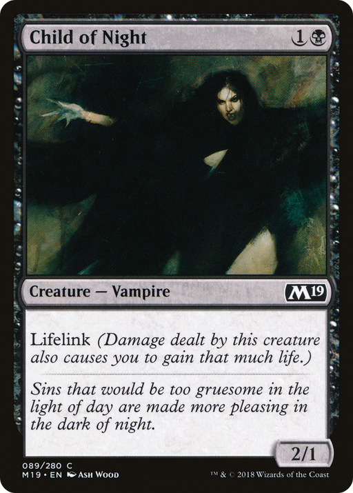 Child of Night (M19-089) [Core Set 2019] MTG Single Wizards of the Coast