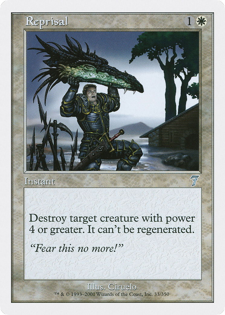 Reprisal (7ED-033) [7th Edition] MTG Single Wizards of the Coast