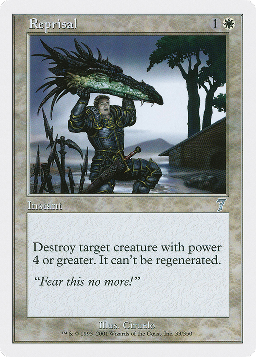 Reprisal (7ED-033) [7th Edition] Foil MTG Single Wizards of the Coast