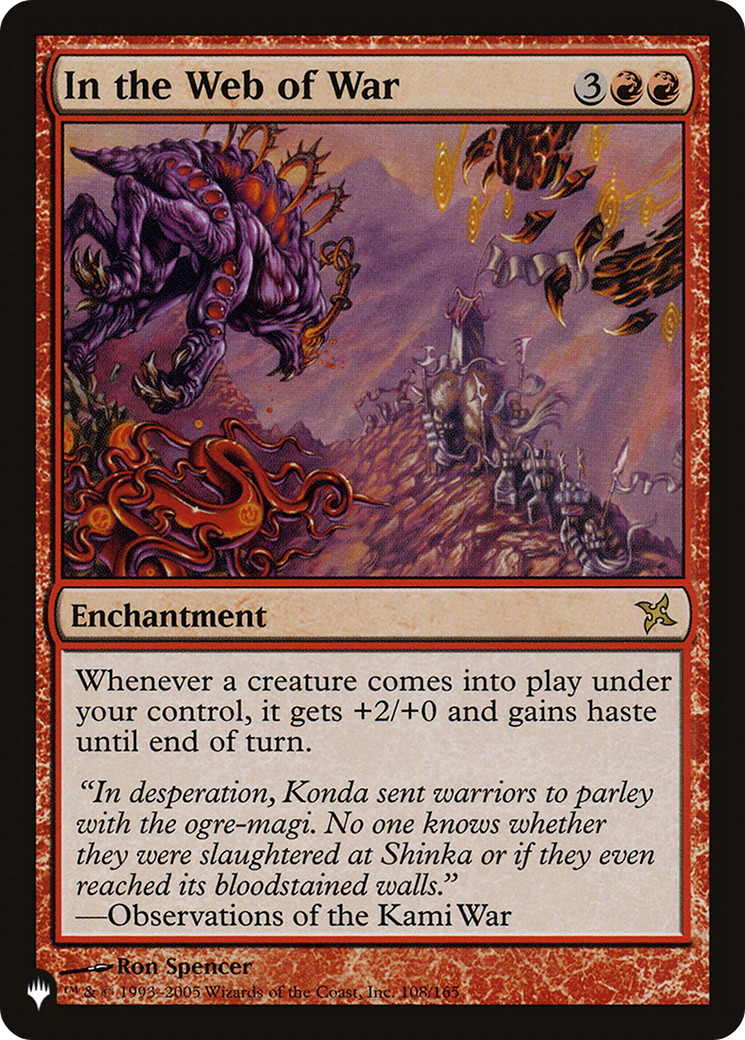 In the Web of War (LIST-BOK-108) [Mystery Booster] The List MTG Single Wizards of the Coast