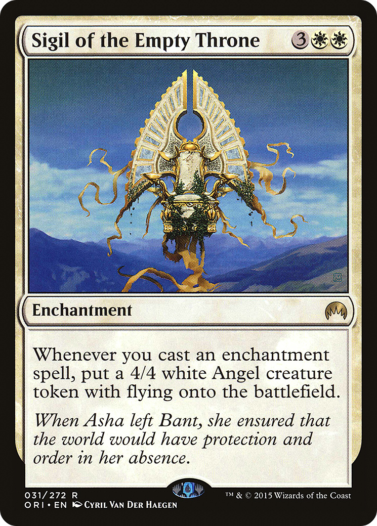 Sigil of the Empty Throne (ORI-031) [Magic Origins] Foil MTG Single Wizards of the Coast