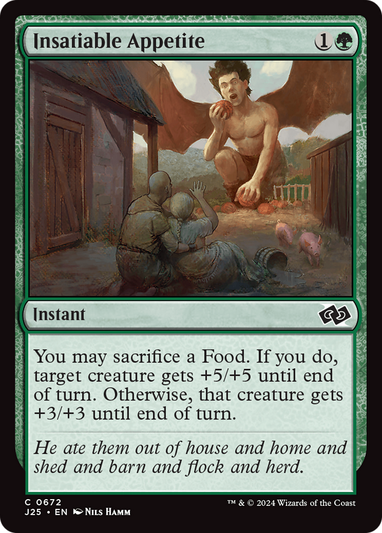 Insatiable Appetite (J25-672) [Foundations Jumpstart] MTG Single Wizards of the Coast