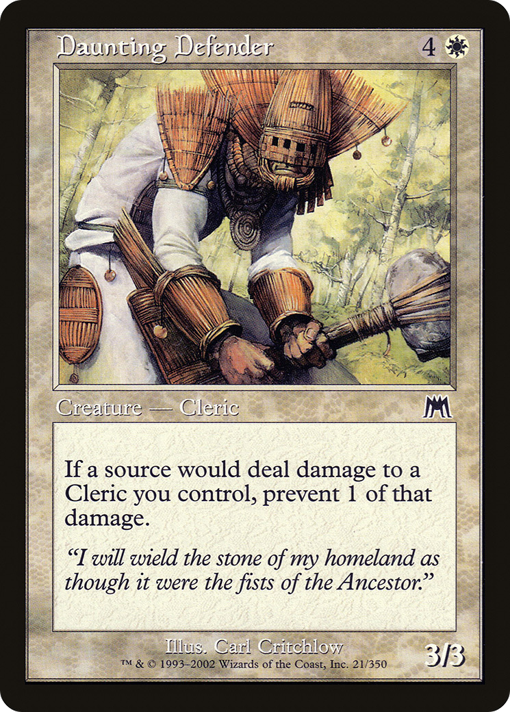Daunting Defender (ONS-021) [Onslaught] Foil MTG Single Wizards of the Coast