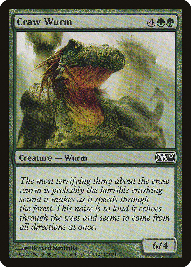 Craw Wurm (M10-173) [Magic 2010] MTG Single Wizards of the Coast