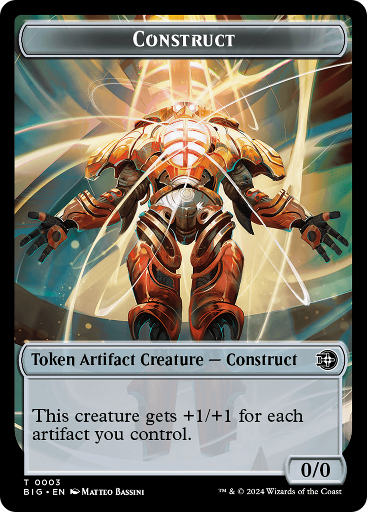 Construct (TBIG-003) [Tokens] The Big Score Tokens MTG Single Wizards of the Coast
