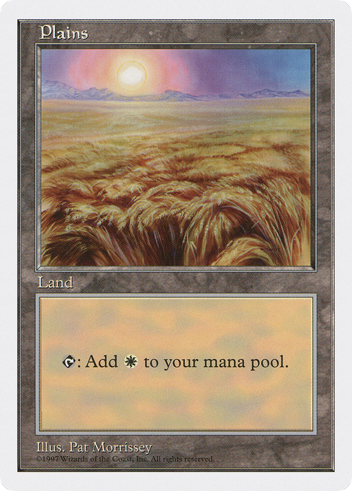 Plains (5ED-432) [Fifth Edition] MTG Single Wizards of the Coast
