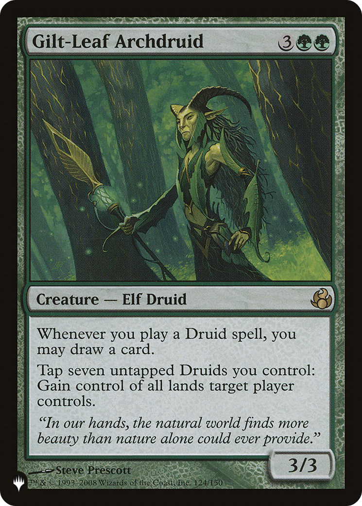 Gilt-Leaf Archdruid (LIST-MOR-124) [The List] MTG Single Magic: The Gathering