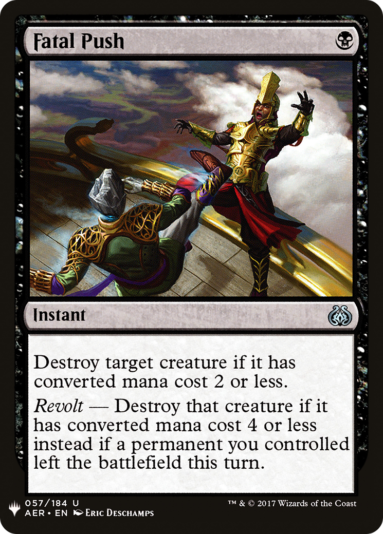 Fatal Push (LIST-057) [Mystery Booster] The List MTG Single Wizards of the Coast