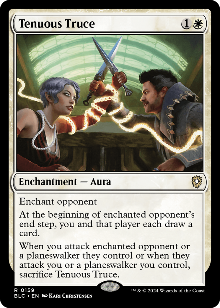Tenuous Truce (BLC-159) [Bloomburrow Commander] MTG Single Wizards of the Coast