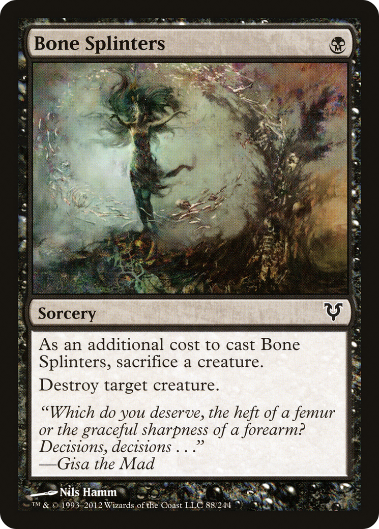 Bone Splinters (AVR-088) [Avacyn Restored] Foil MTG Single Wizards of the Coast