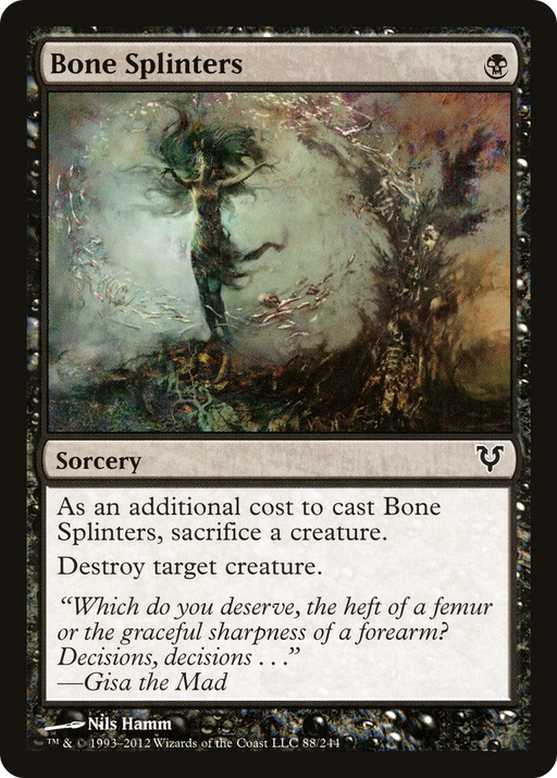 Bone Splinters (AVR-088) [Avacyn Restored] Foil MTG Single Wizards of the Coast