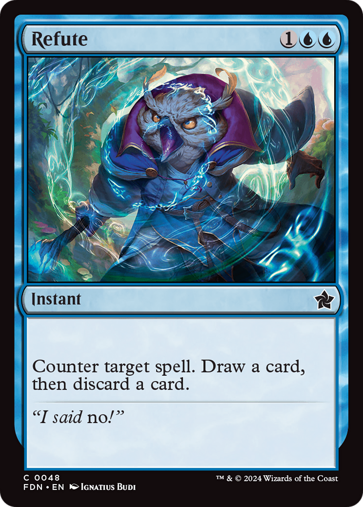 Refute (FDN-048) [Foundations] MTG Single Wizards of the Coast