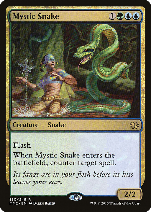Mystic Snake (MM2-180) [Modern Masters 2015] MTG Single Modern Masters 2015