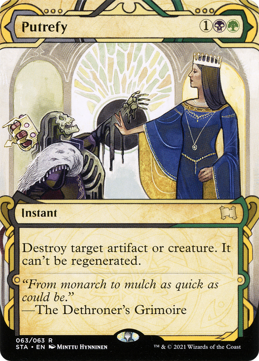 Putrefy (STA-063) [Strixhaven Mystical Archive] (Showcase) (Borderless) Foil MTG Single Wizards of the Coast