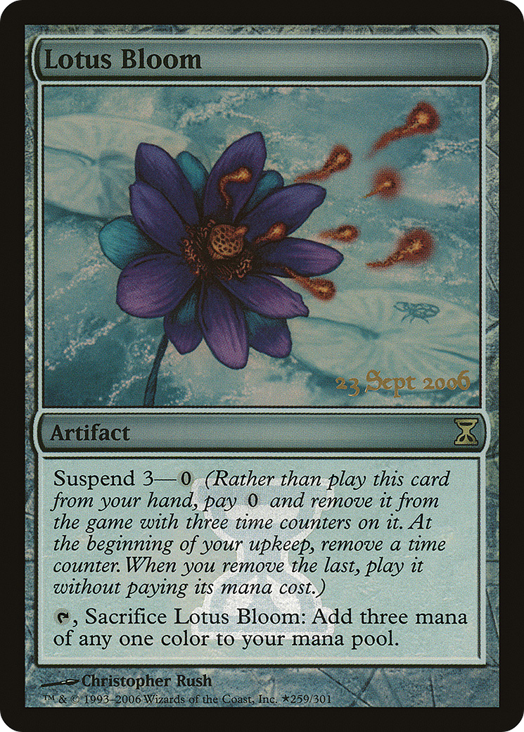 Lotus Bloom (PRE-031) [Time Spiral Promos] Foil MTG Single Wizards of the Coast