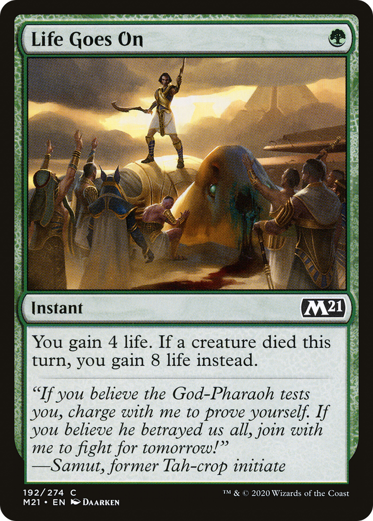 Life Goes On (M21-192) [Core Set 2021] Foil MTG Single Wizards of the Coast