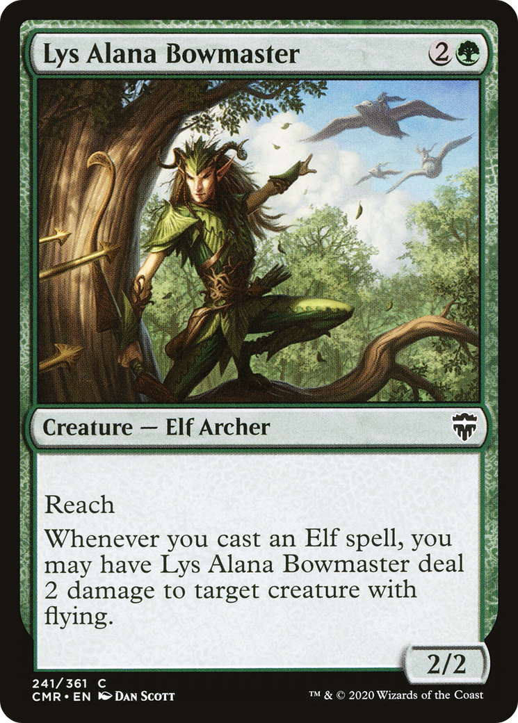 Lys Alana Bowmaster (CMR-241) [Commander Legends] Foil MTG Single Wizards of the Coast