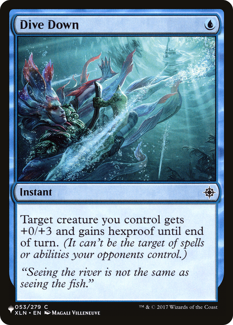 Dive Down (LIST-XLN-53) [Mystery Booster] The List MTG Single Wizards of the Coast