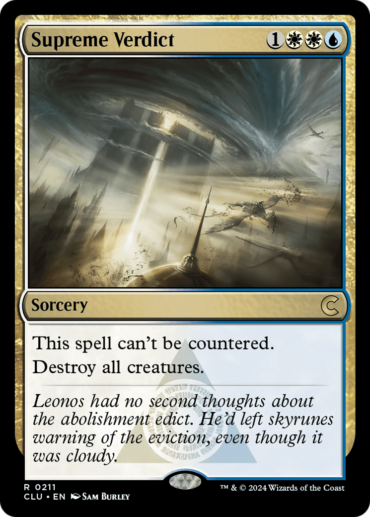 Supreme Verdict (CLU-211) [Ravnica: Clue Edition] MTG Single Wizards of the Coast