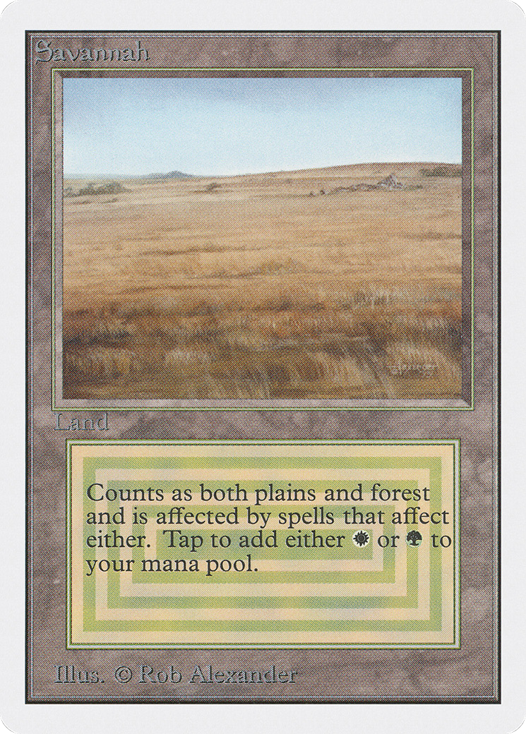 Savannah (2ED-281) [Oldschool] Unlimited Edition MTG Single Wizards of the Coast