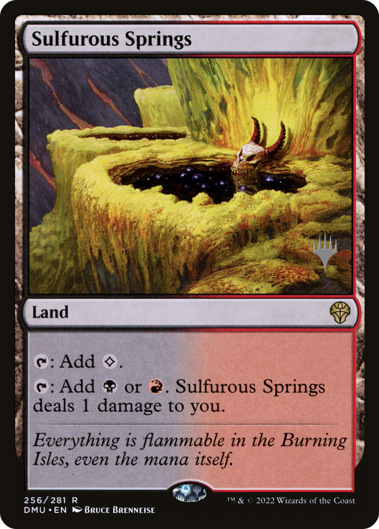 Sulfurous Springs (PPDMU-256) [Dominaria United Promos] Foil MTG Single Wizards of the Coast