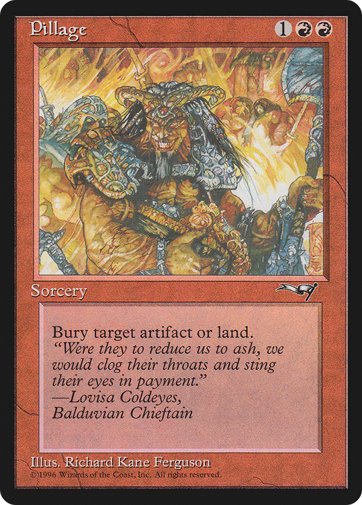 Pillage (ALL-076) [Alliances] MTG Single Wizards of the Coast