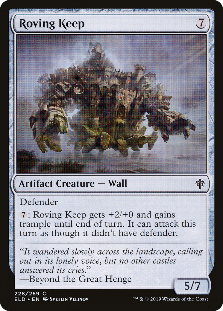Roving Keep (ELD-228) [Throne of Eldraine] Foil MTG Single Wizards of the Coast