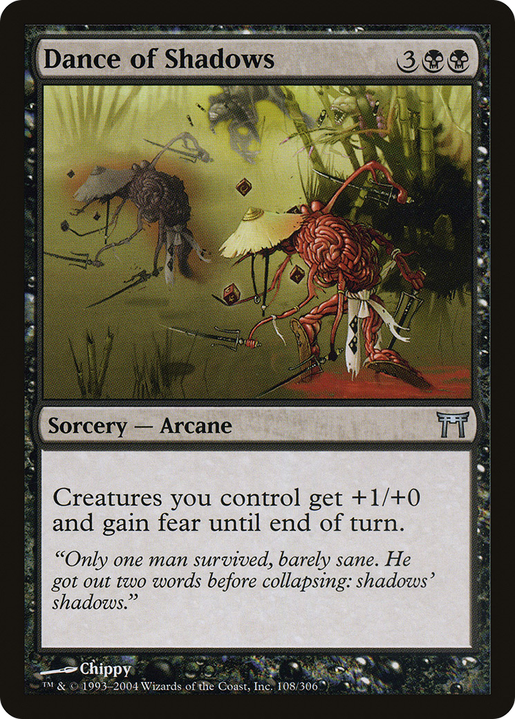 Dance of Shadows (CHK-108) [Champions of Kamigawa] MTG Single Wizards of the Coast