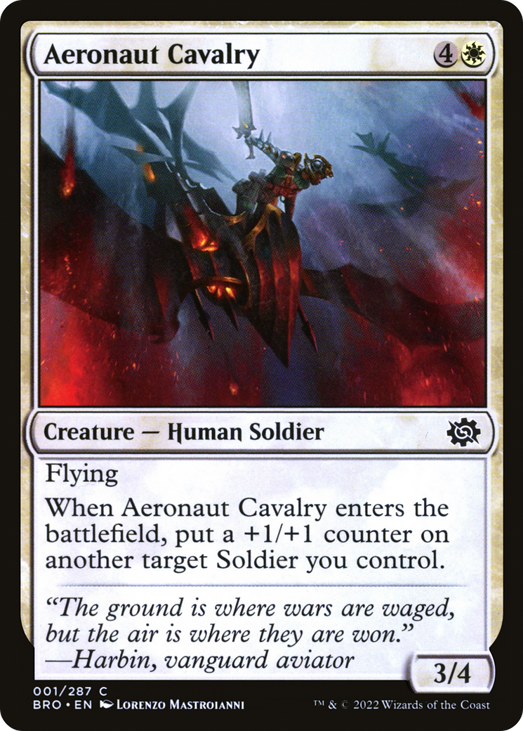 Aeronaut Cavalry (BRO-001) [The Brothers' War] MTG Single Wizards of the Coast