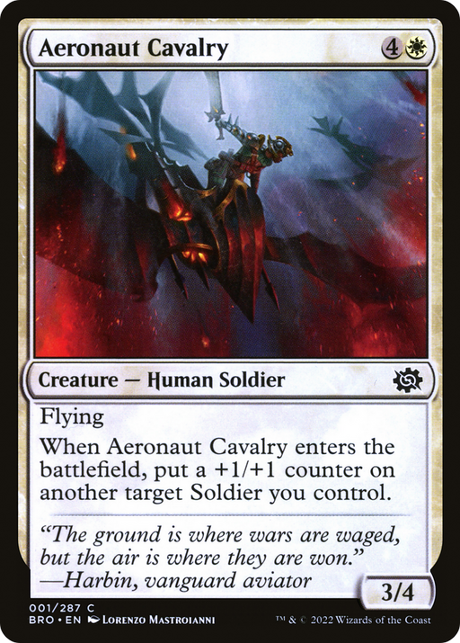 Aeronaut Cavalry (BRO-001) [The Brothers' War] MTG Single Wizards of the Coast