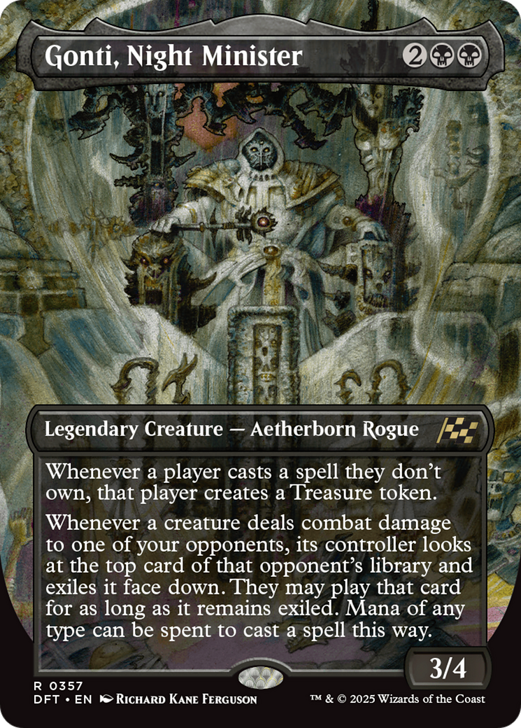 Gonti, Night Minister (DFT-357) [Aetherdrift] (Borderless) MTG Single Wizards of the Coast